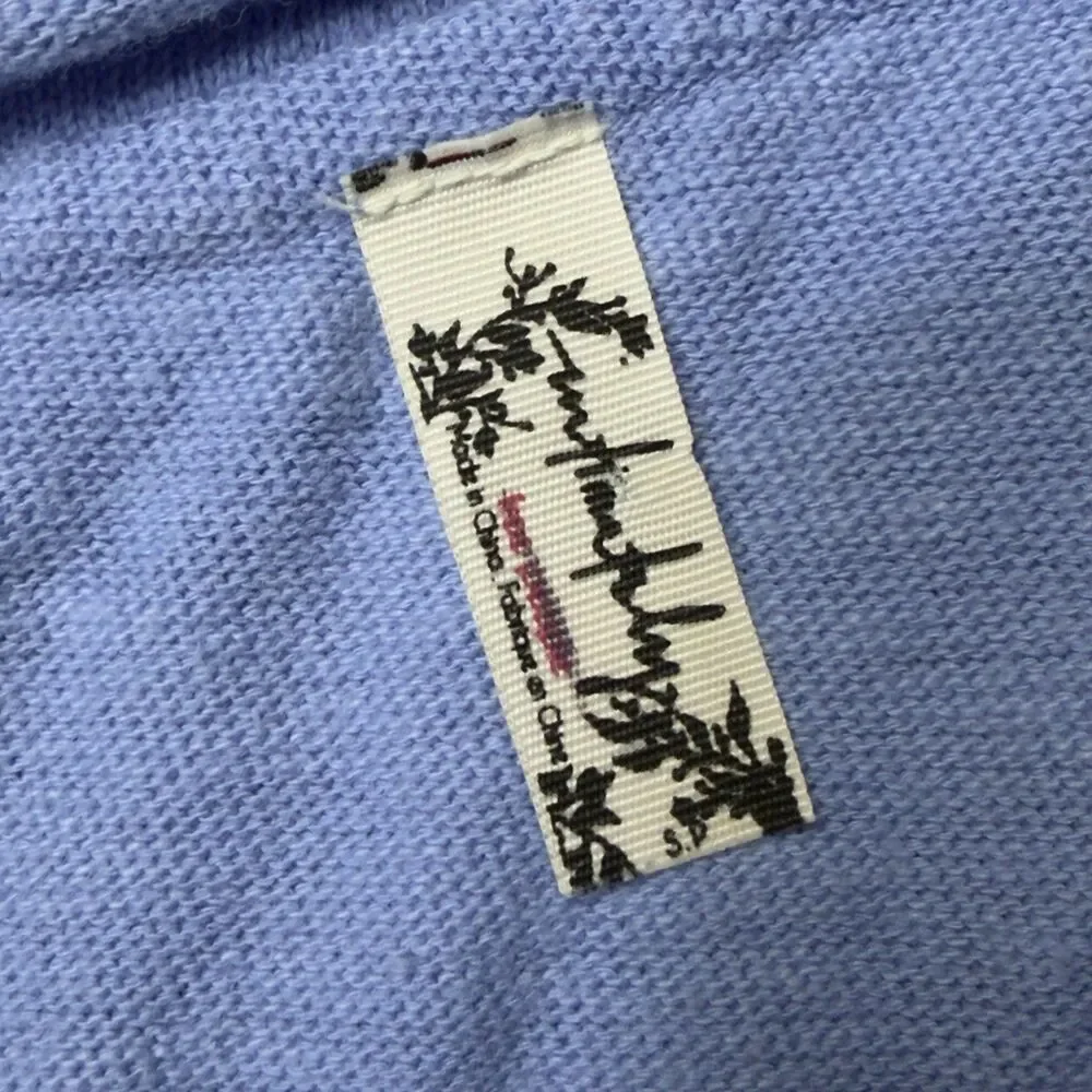 Free People Intimately Free Henley Top Shirt Size Small Oversized Light Blue